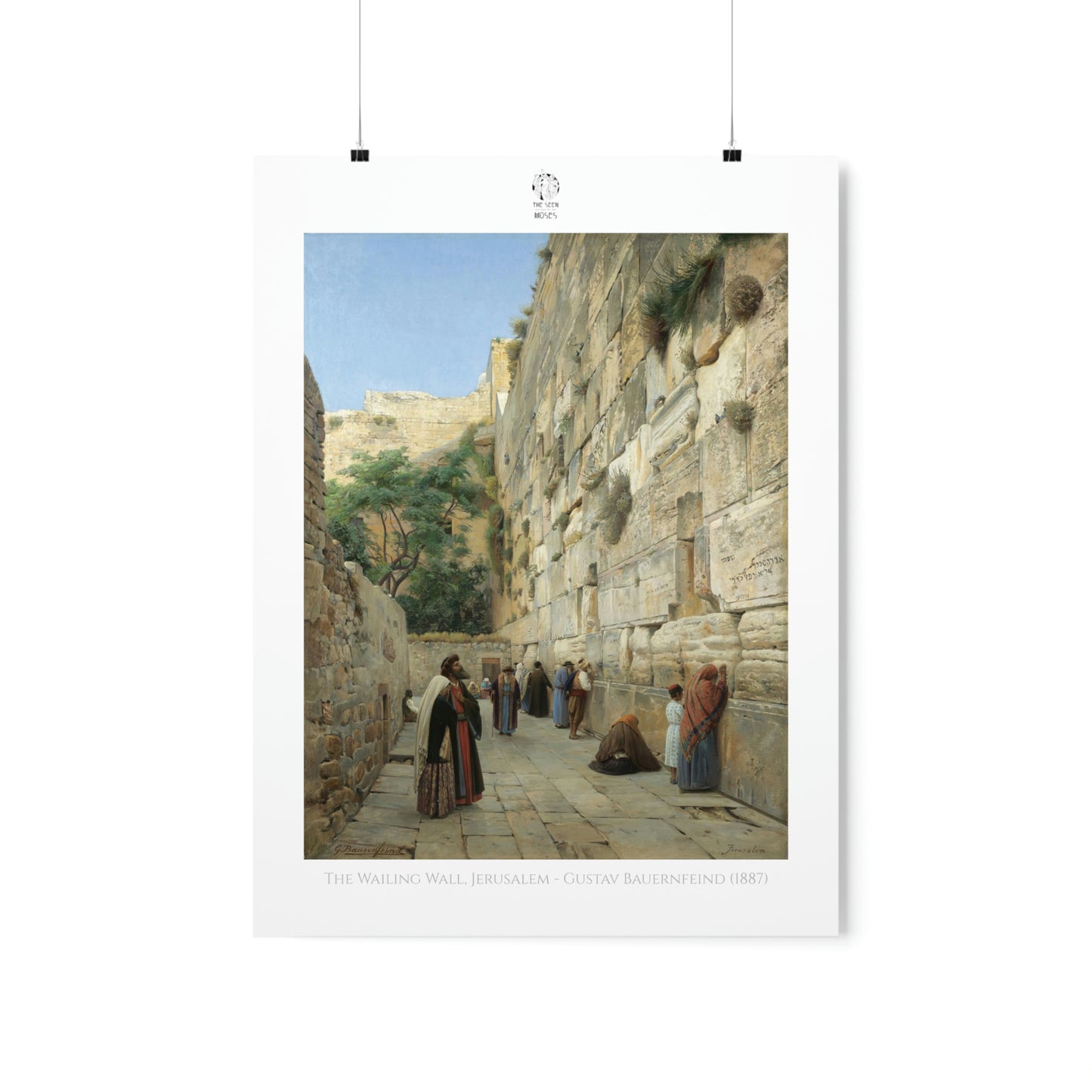 The Wailing Wall, Jerusalem - Gustav Bauernfeind (1887)