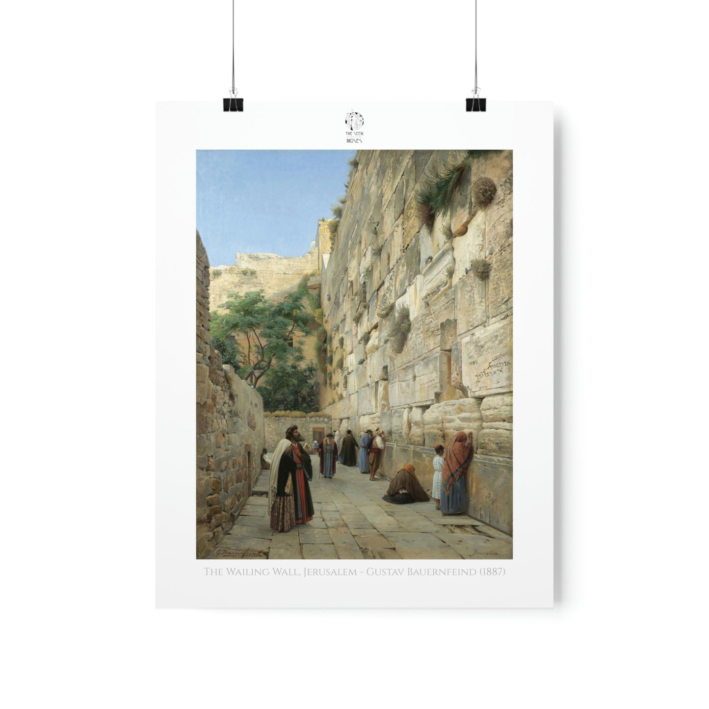 The Wailing Wall, Jerusalem - Gustav Bauernfeind (1887)